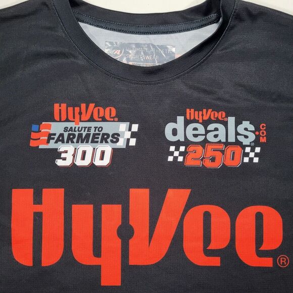 HyVee Honda Racing Men's Large #45 Indy Car Ultimate Athletic Black Tshirt